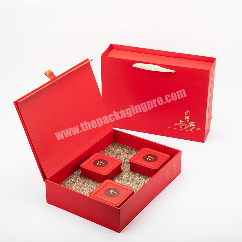 Manufactory direct tea box wooden tea gift box tea packaging boxes
