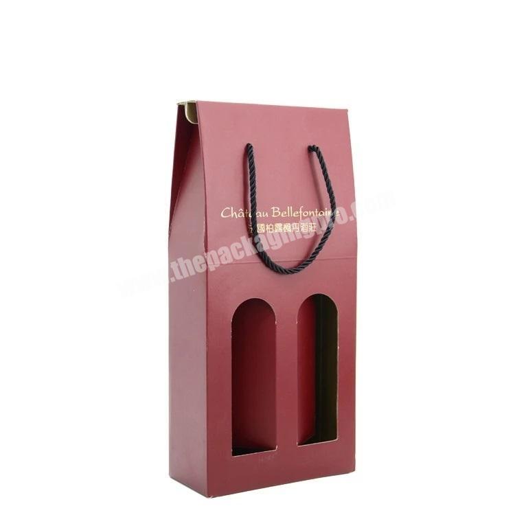 Manufacture High Custom Luxury  Red Wine Wine Bottle Carton Wine Gift Box Packaging Box