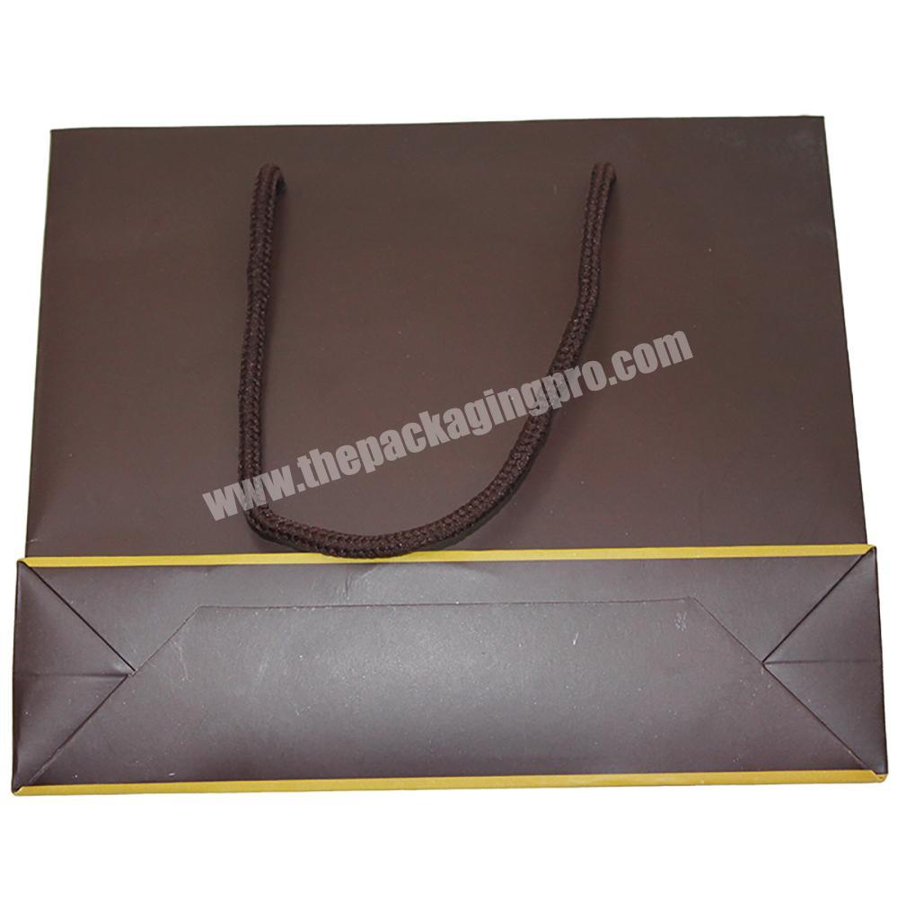 Manufacturer Cost Price Food Grade Handle Cheap Gift Shopping Kraft Paper Bag Printed Custom Bags With Your Own Logo