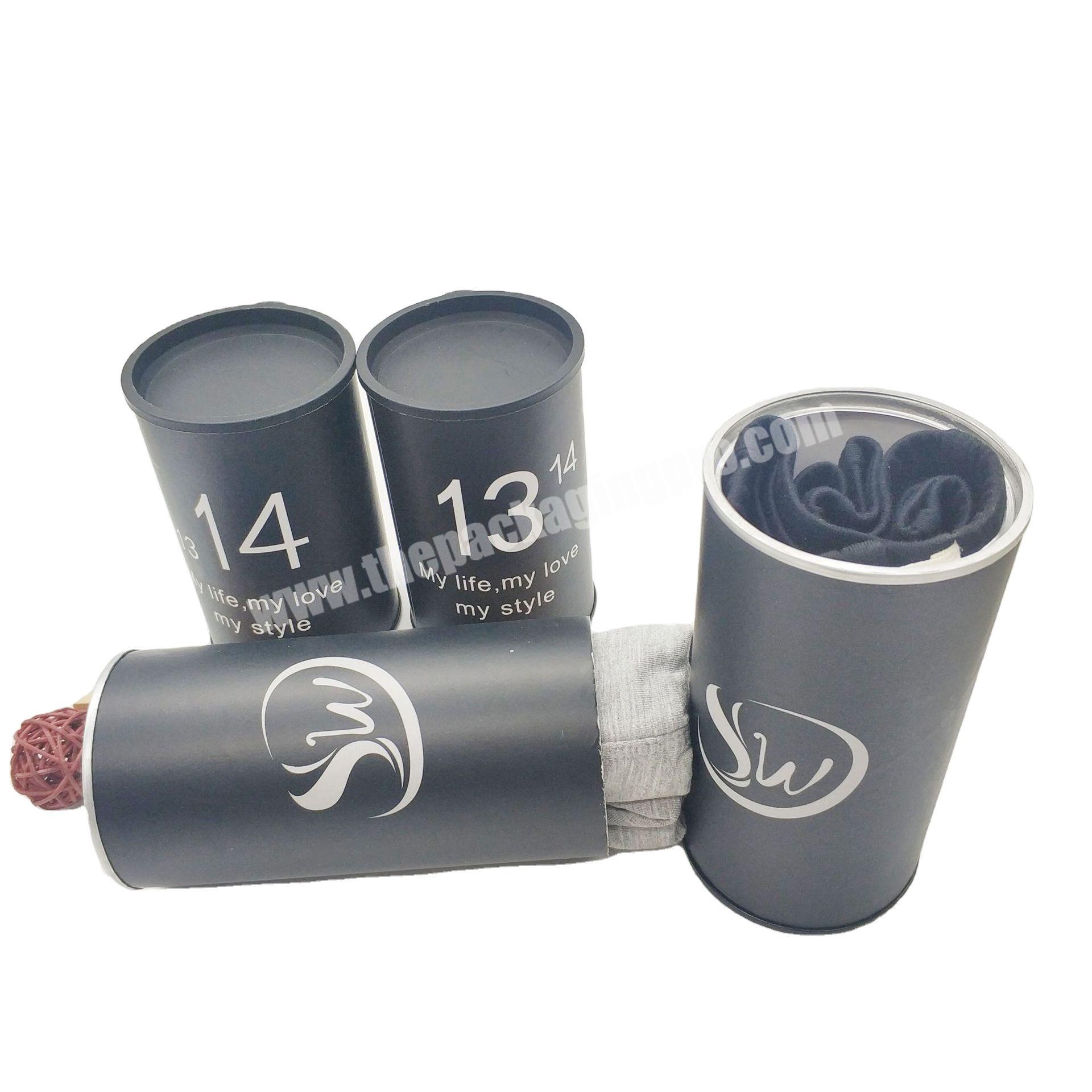 Manufacturer custom cans cylinder paper cans for clothing packaging