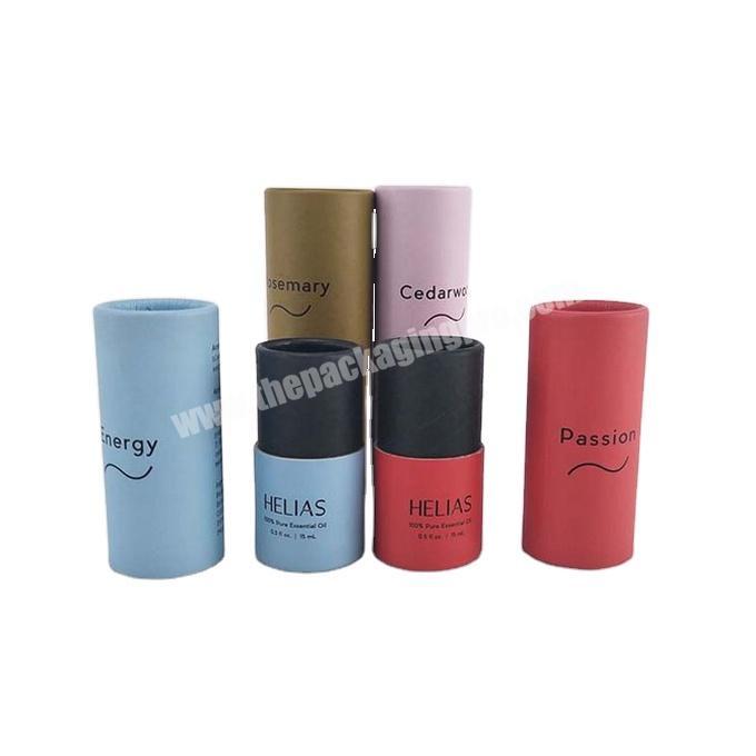 Manufacturer Custom Paper Packaging Cardboard Cylinder tube box For Essential Oil Bottle e-cigarette