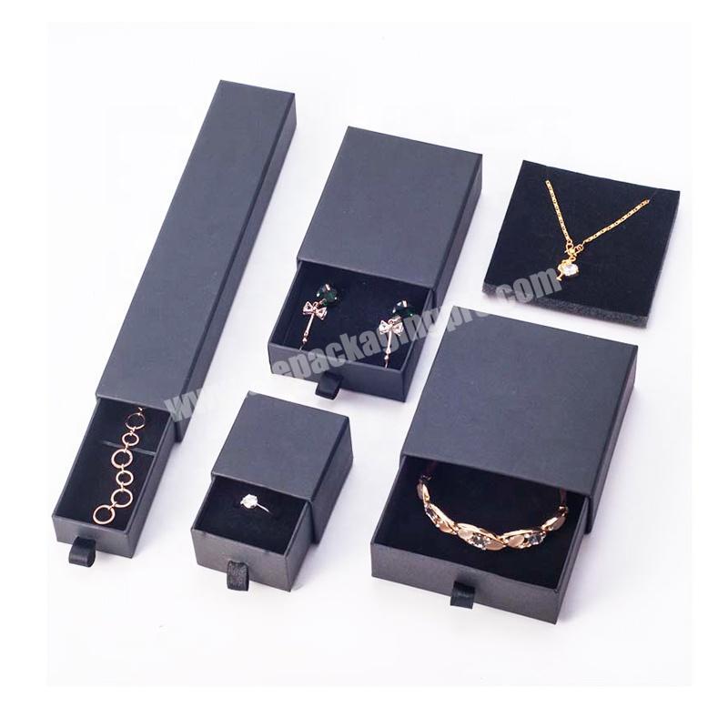 Manufacturer Custom Small Size Various Sliding C1S Paper Cardboard Jewelry Gift Packaging Drawer Box Made In Guangdong