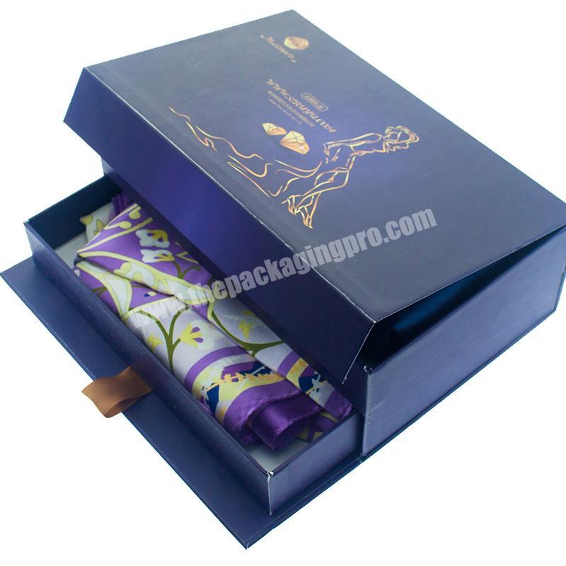 Manufacturer customized high-end clothing packaging box, silk scarf packaging box