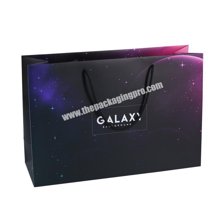 Manufacturer Customized Logo Recyclable Packing CMYK Paper Packaging Gift Star Paper Bag