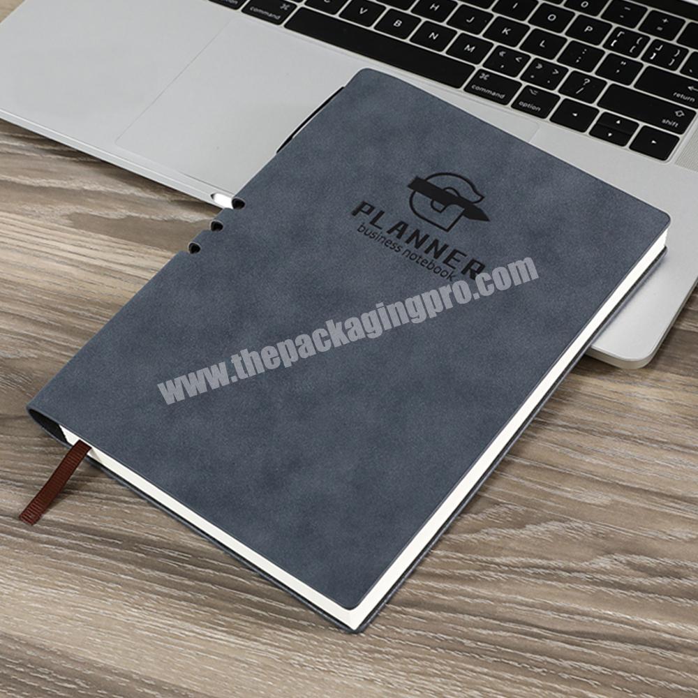 Manufacturer Customized PU Soft Cover FSC Notebook Undated Diary Journal Agenda Planner