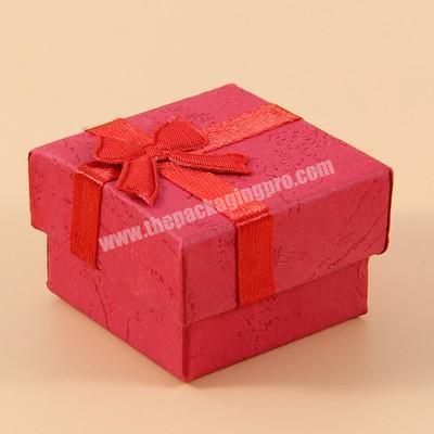 Manufacturer Customized Ring Earring Box Paper Packaging Box Gift Jewelry Square Jewelry Box