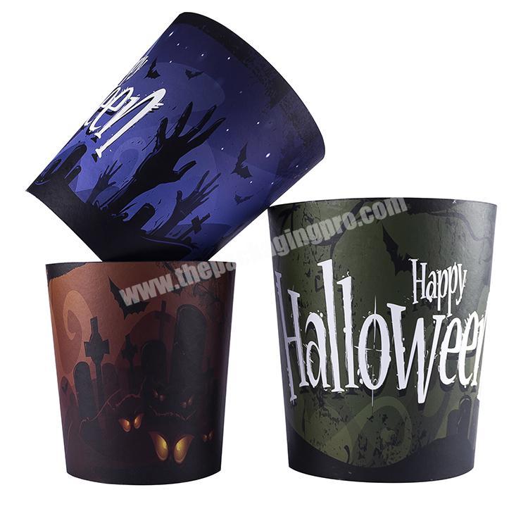 Manufacturer Cylindrical Paper Box Holiday Paper Gift Box No Lid Paperboard Cylinder Paper Gift Boxes For Halloween