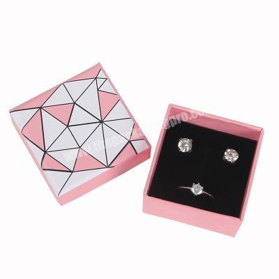 Manufacturer High Hardness Paper Box Pink Jewelry Box Pendant Bracelet Bracelet Earring Jewelry Box Multipurpose Packaging
