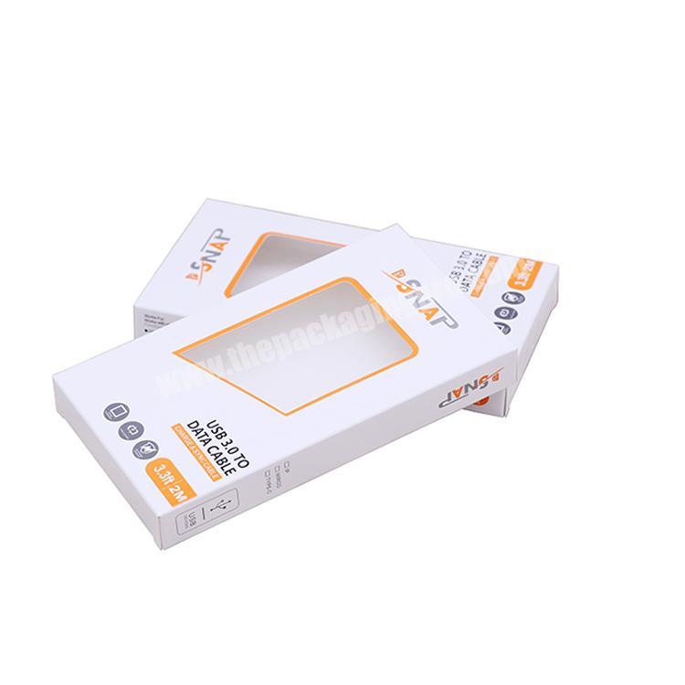 Manufacturer High Quality Custom Electronic White Paper Box With Paper Tray For Electronic Professional Electronic Packaging Box