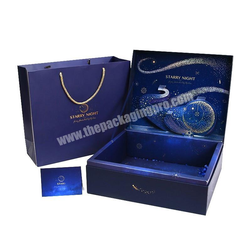 Manufacturer Hot Sale Starry Night Design Folding 3D WeddingValentine  Gift Packaging Box