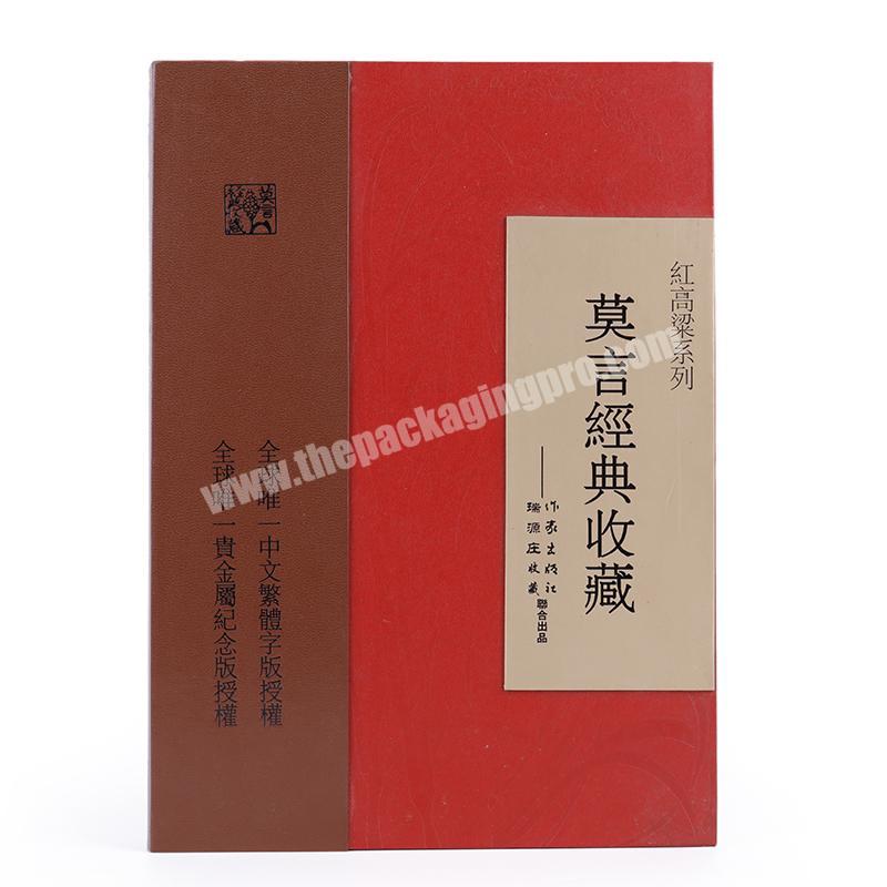 Manufacturer other packaging materials Custom Book-Shaped packaging boxes With storage box