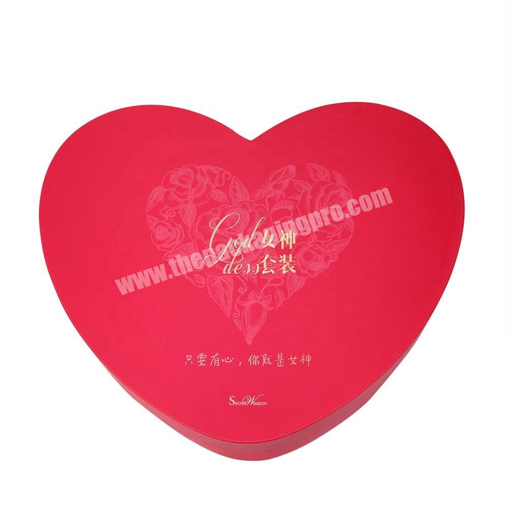 Manufacturer Red Pillow Box Heart Shaped Window For Gift Packaging