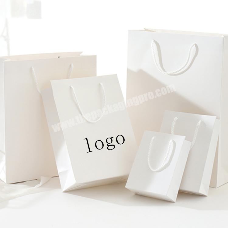 Manufacturer White Luxury Printed Shopping Paper Bag