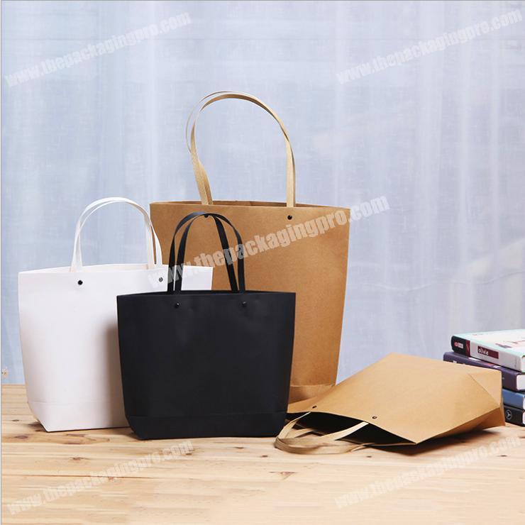 Manufacturer Wholesale Brown Ship Type Custom Made Hull Garment Bag,Handy Kraft Paper Bag With Rivet,Recycle Trapezoid Handbag