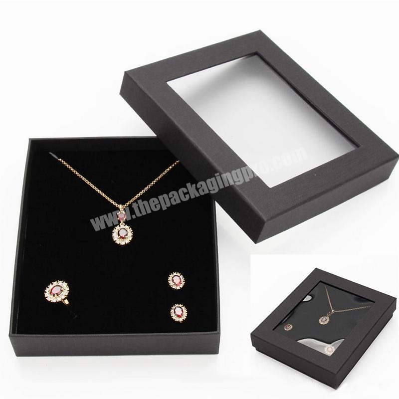Manufacturers Custom High-Grade Paper Window Jewelry boxes