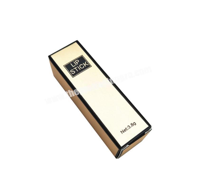 Manufacturers customize DIY lip gloss packaging box lipstick tube paper box gold and silver bayonet red packaging 1000 wholesale