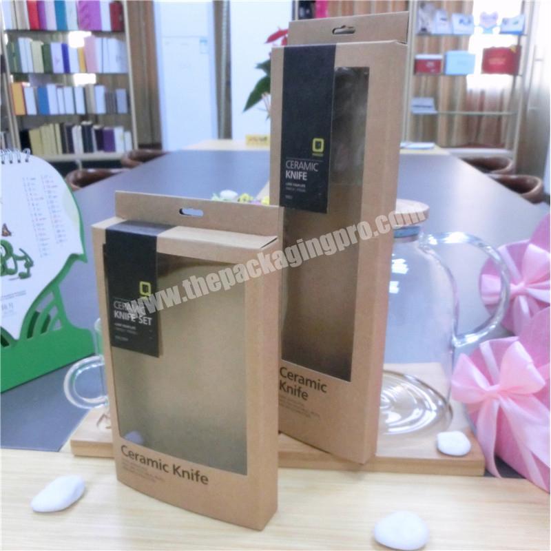 Many Colors Recyclable Large Display Kraft Usb Speaker  Paper Box With Window