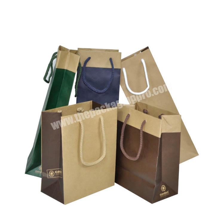 many kraft paper Packaging bag Wholesale Luxury Empty Packaging bag with custom Logo
