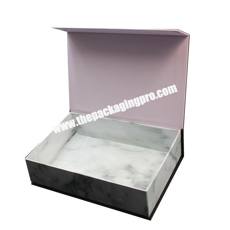 Marble paper rigid box favour packaging hair dryer boxes customized buff box packaging gift