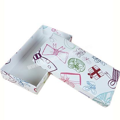 Matt lamination foldable cardboard paper packaging gift box for women underwear