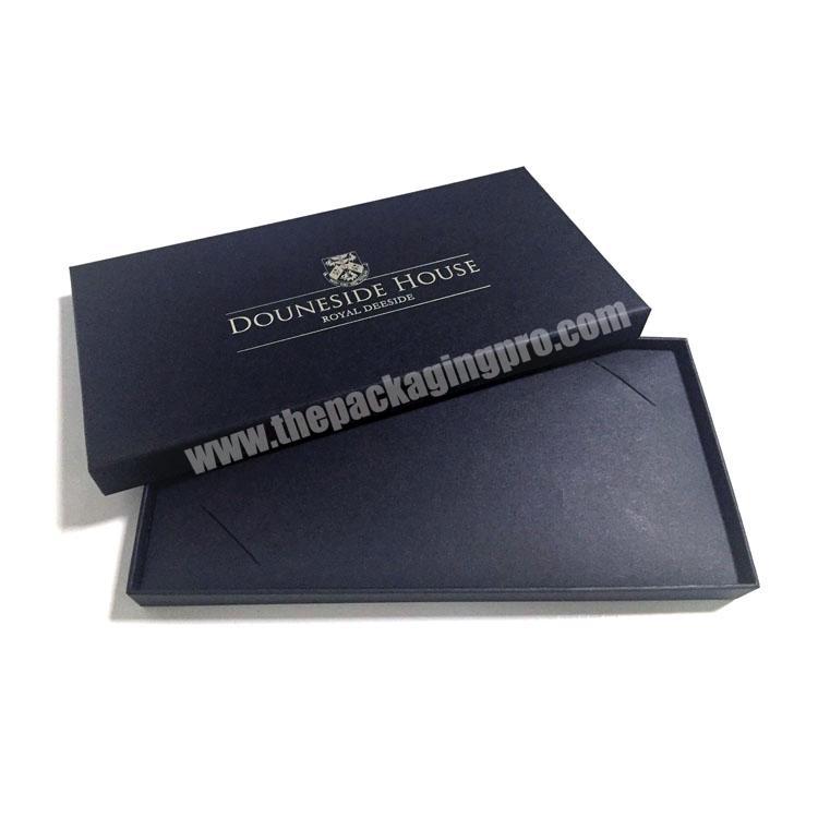 Matte black gift box wallet storage black gift box packaging