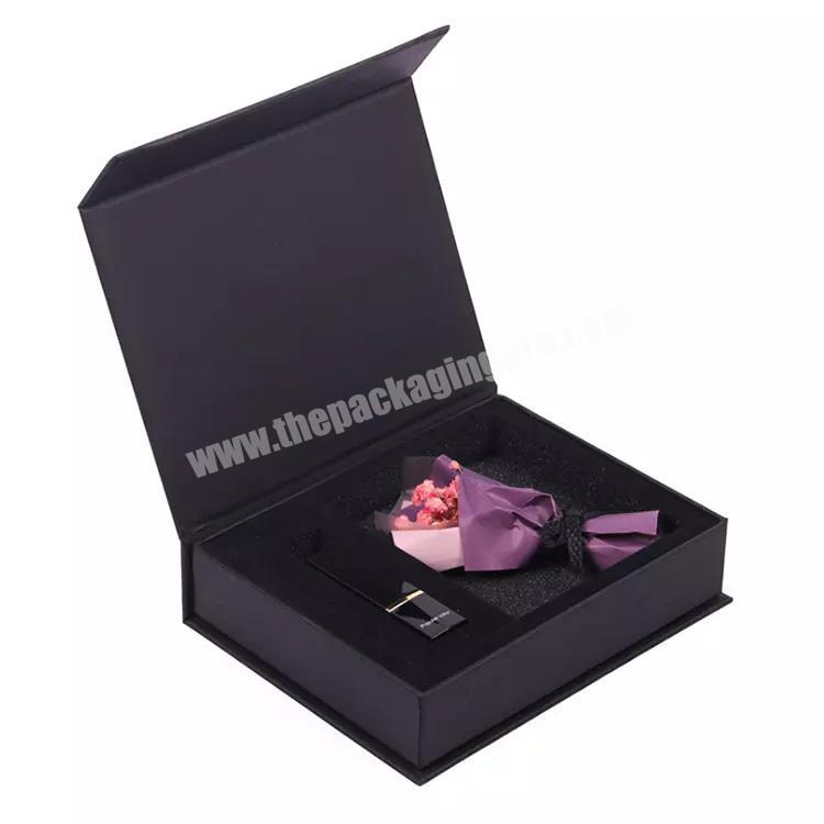 Matte Black Magnetic Wholesale Cosmetic Custom Lipstick Box With Logo