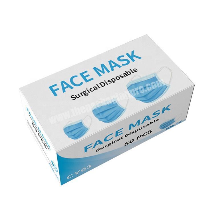 Medical consumable packaging disposable face mask package paper box