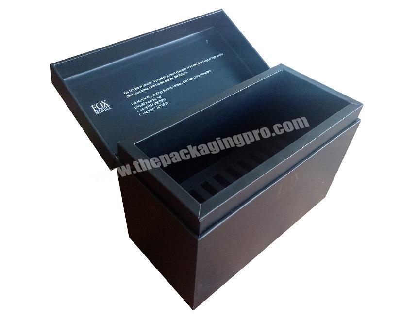 Medium Density Fiberboard Wooden Packaging Box for Stone Display