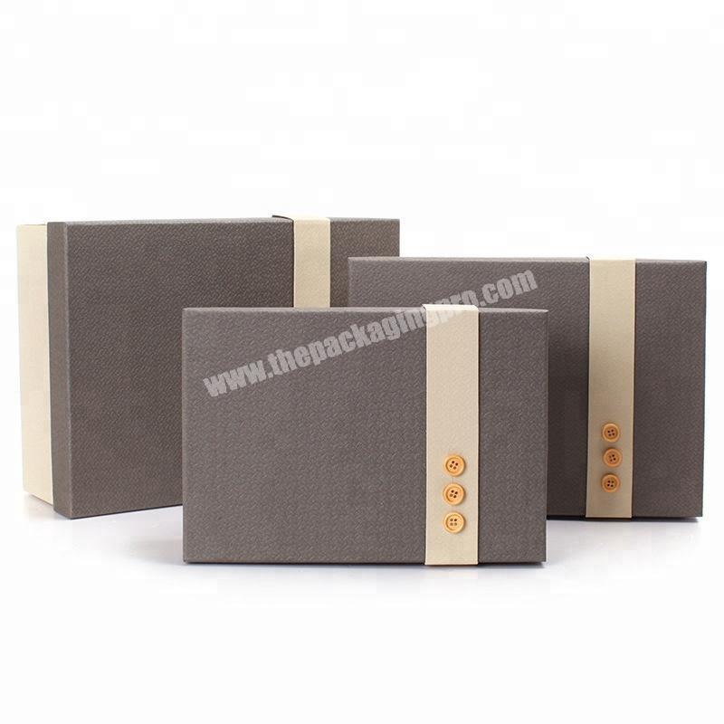 Men Shirt pack Box Top Quality Apparel Gift Boxes with magnetic Lids