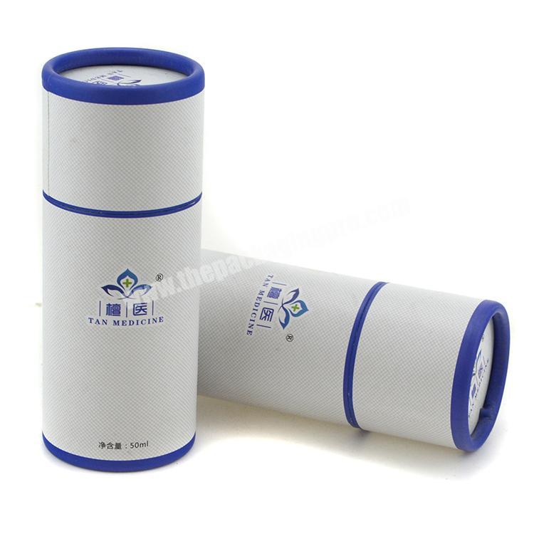 Mini paper tube for essential oil bottle custom cardboard cylinder packaging box