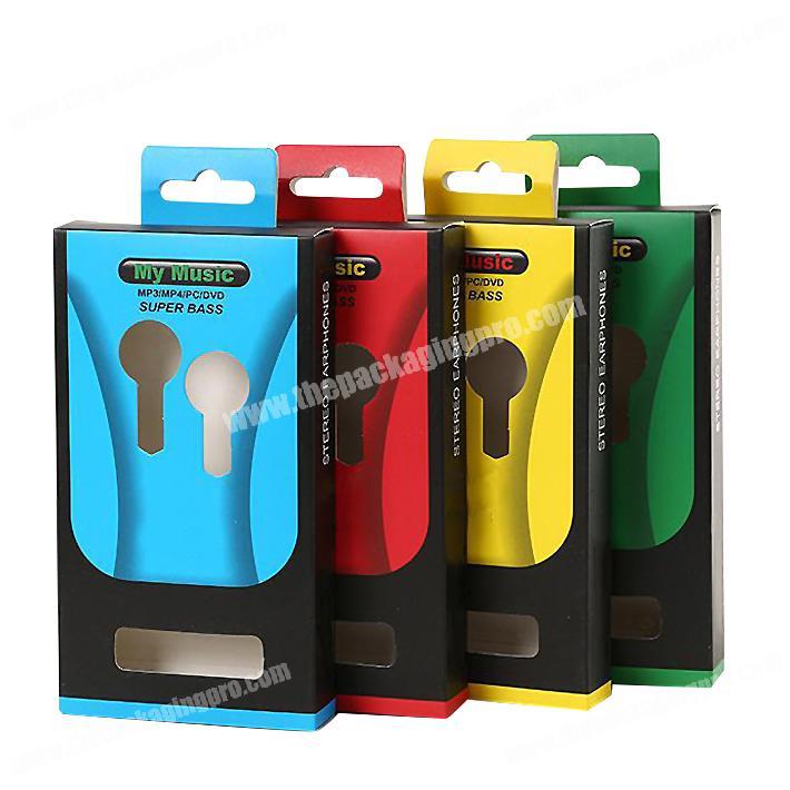 Mobile phone accessories packaging phone case and earphone paper boxes