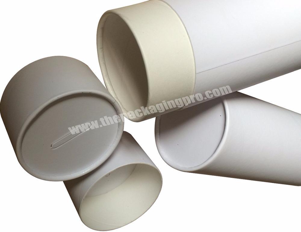 Money Bank Pure White Cardboard Paper Tube with Coin Slot Can Be Added Logo