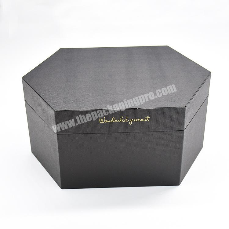 Moon cake diamond hexagon birthday gift wedding giftlower bouquet gift box creative hand gift box
