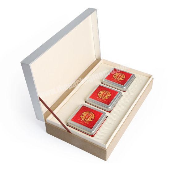 Moon Cake Packaging Box Special Paper Candy Chocolate with Tin Box Inside