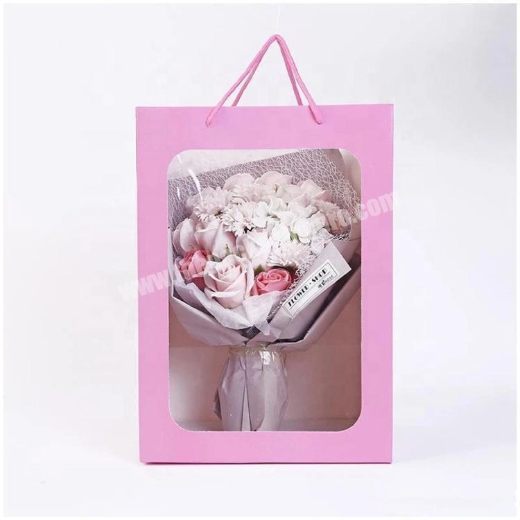 Multi Colors Gifts Wraps Bags PVC Transparent FlowersPlants Wrap Bag Paper Material Plush Doll Packing Sacks