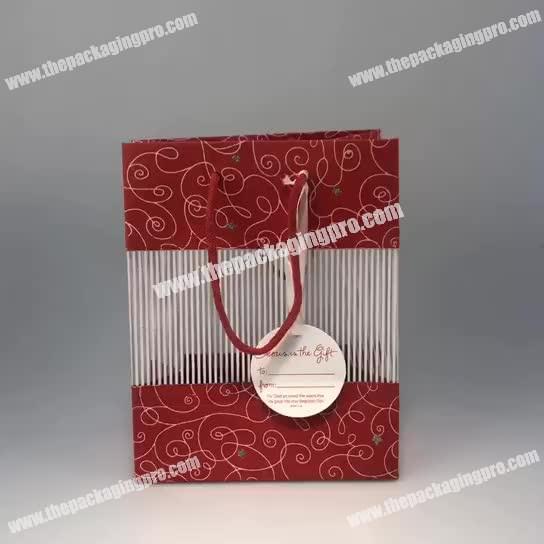 Multi Colors Printing Paper Packaging Custom Gift Bag with Your Own LOGO