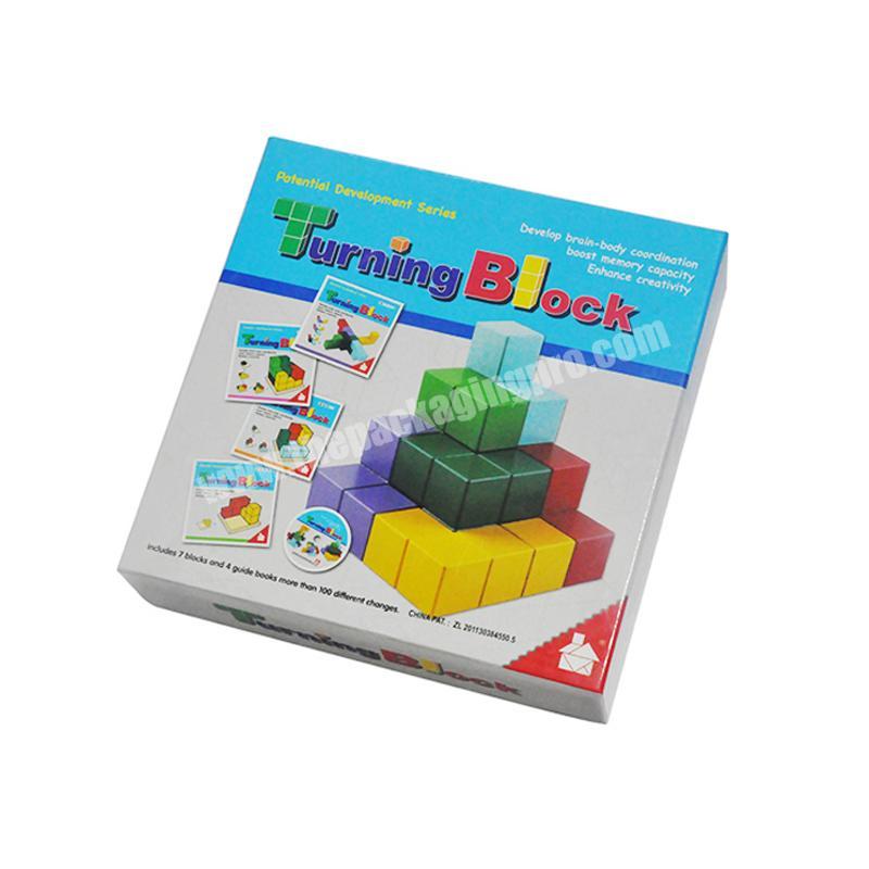 Multicolor Accept OEM Size Custom Full Print Paper Kids Box Lego Toys Box