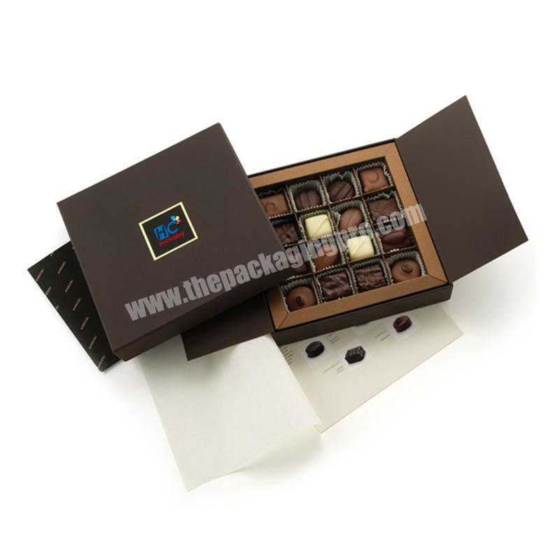 Multifunction luxury paper chocolate candy cardboard packagingc box