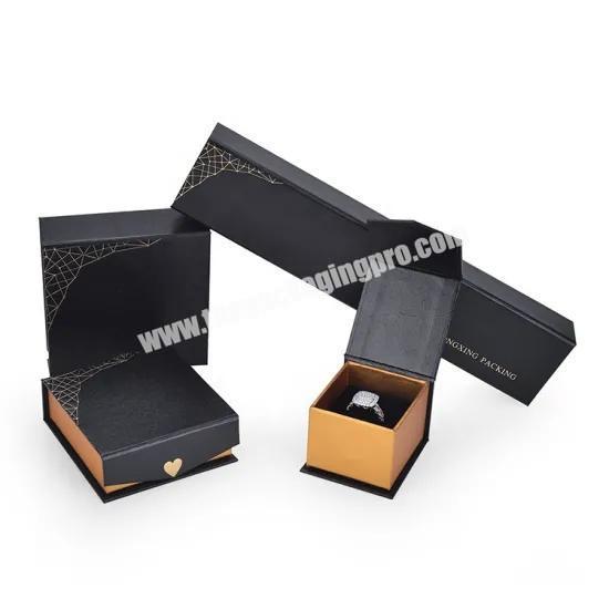 Necklace Jewelry Box Custom Luxury Paper Ring Packaging Gift Jewelry Box With Logo Printed