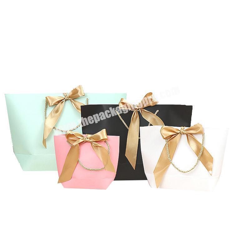 New Arrival High Quality  Luxury Gift Paper Shopping Take Away Bag With Your Own Logo