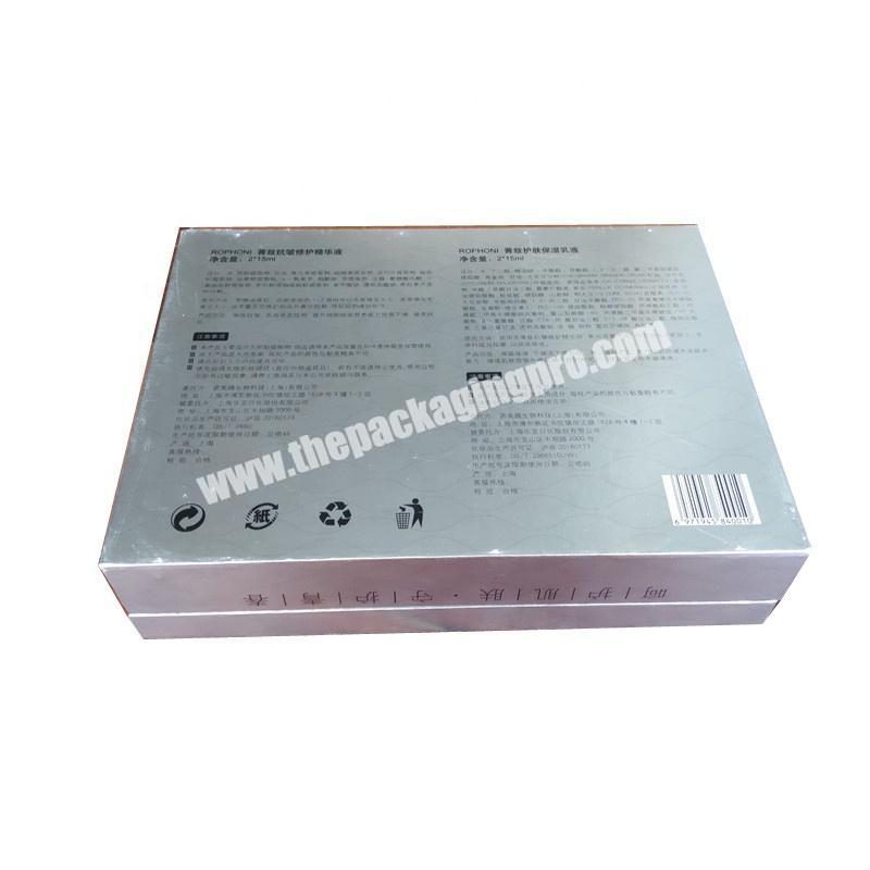 New arrival luxury box for cosmetic package makeup paper with good after sale service