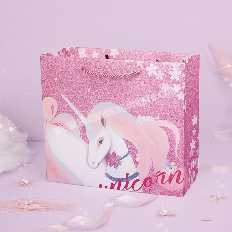New cherry pink gift bag custom
