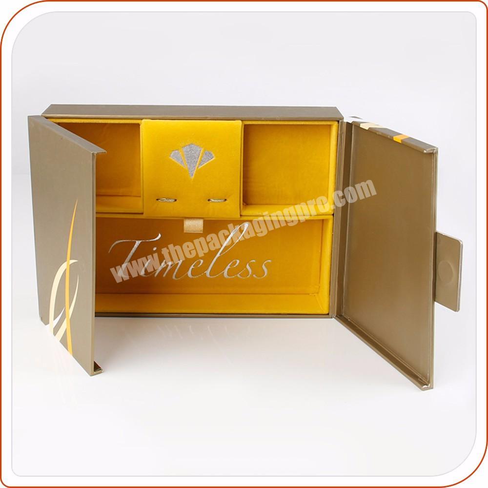 new creative cardboard paper jewelry display box with magnetic