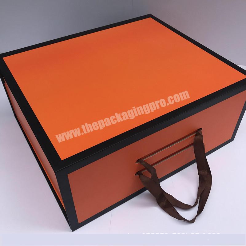 New Creative Folding Flat Pack Cardboard Boxes Shoes Portable Bag Packing Boxes