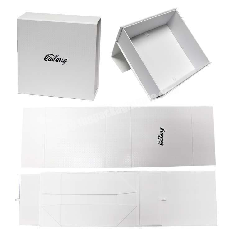 NEW custom black logo Paper Cardboard cosmetics Gift storage white paper Packaging Box