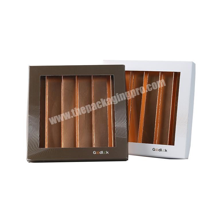 New Custom Logo Package Personalize Of Card Bar Stick Large Packaging Chocolate Box, Custom Big Chocolate Box With Logo Divider