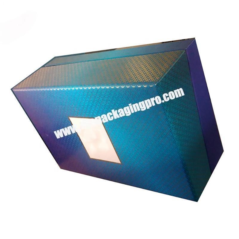 New Customized cardboard luxury gift packaging foldable paper box with logo printing