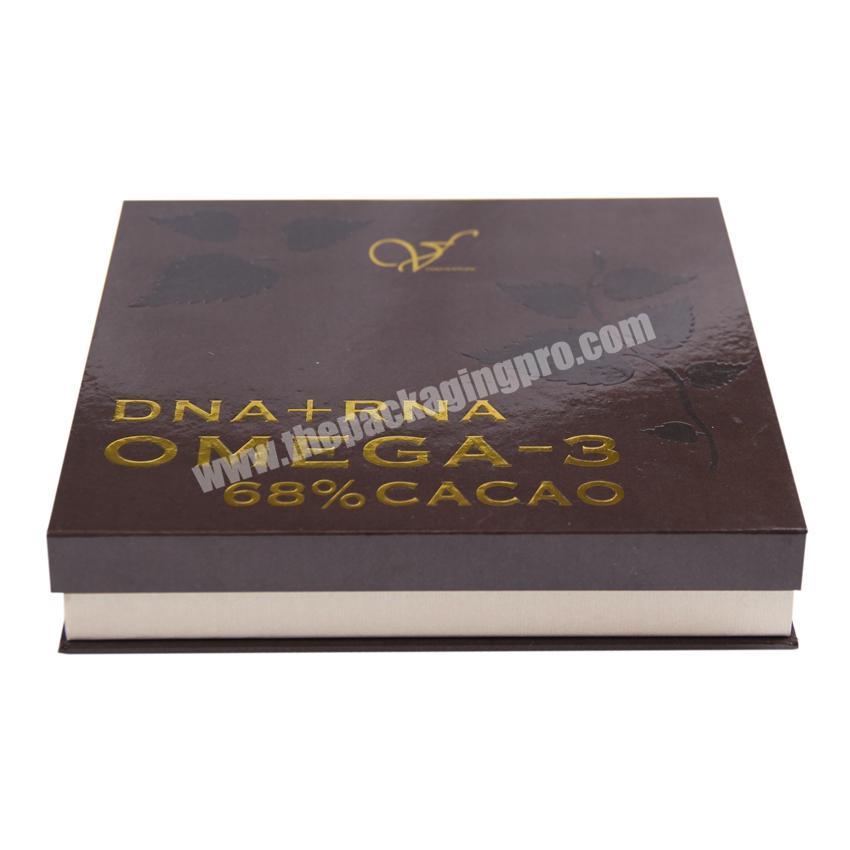 New design book shaped decorative chocolate paper packaging box