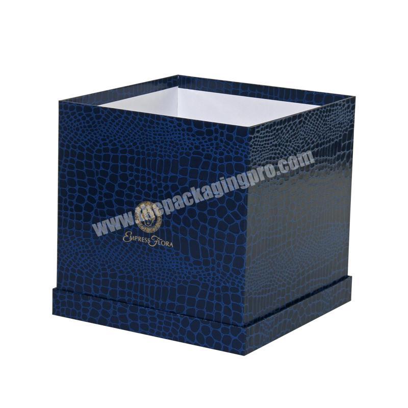 New Design Cardboard Gift Box Paper Packaging Flower Boxes with PVC window