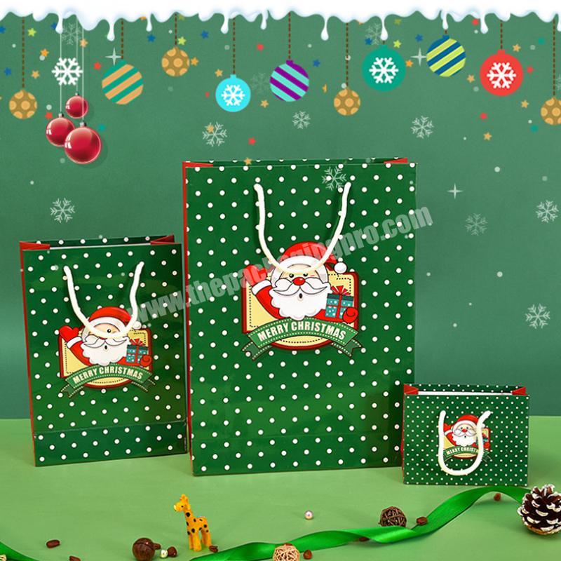 New design colourful making paper gift bag for Christmas customized paper bags